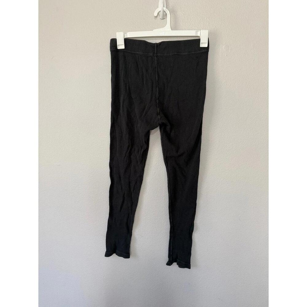 Free people intimately waffle dark grey leggings size medium - Picture 2 of 3